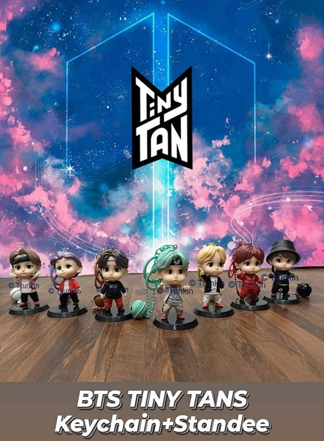 Trunkin | BT21 Jimin Chimmy | Bangtan Boys | BTS Height - 7cm Action Figure with Keyring Set B - Image 4